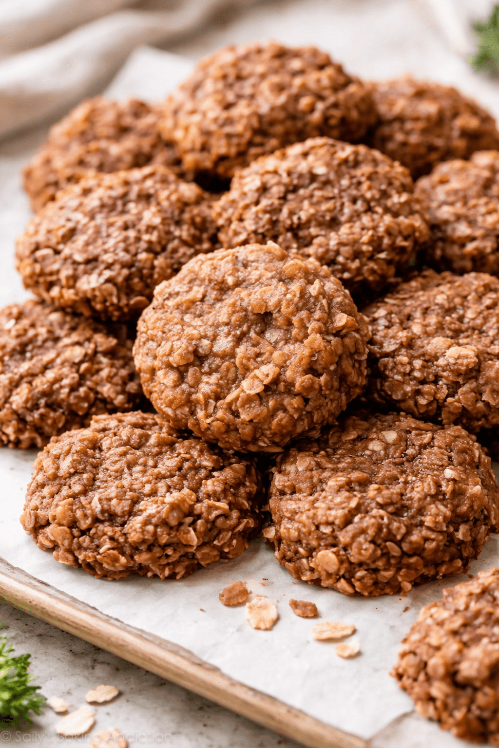 Delicious no-bake chocolate oatmeal cookies