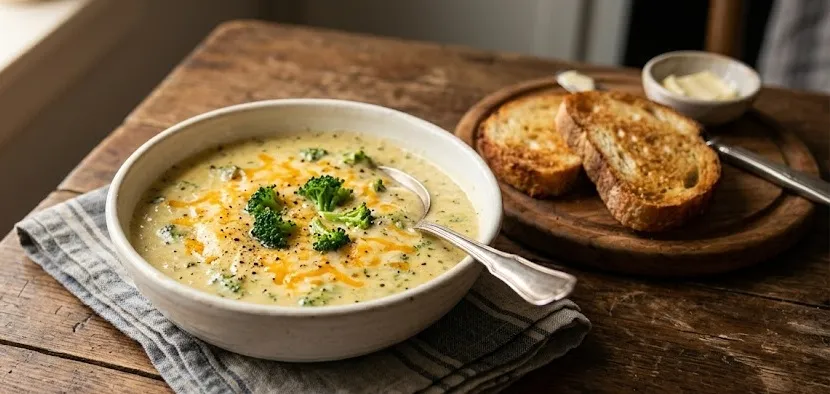 Cheesy Broccoli Soup Recipe