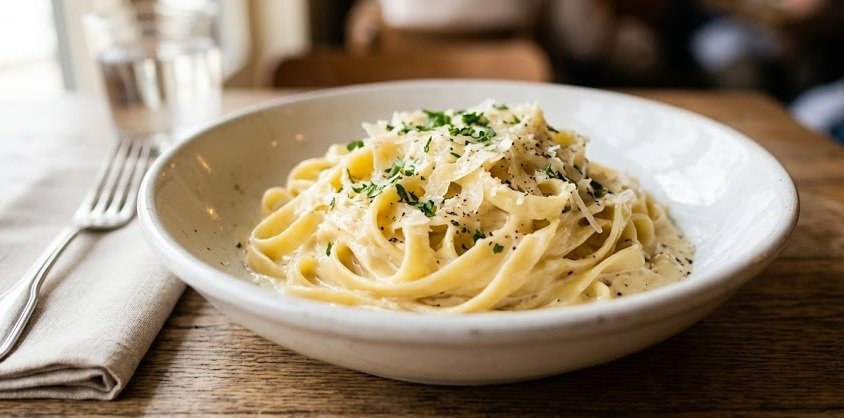 Alfredo Fettuccine Pasta Recipe