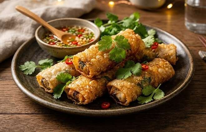 Chinese Rice Paper Wrapped Fish