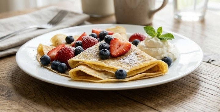 Crepes Food Recipe