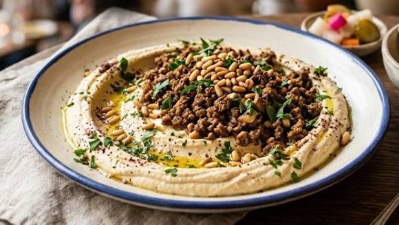 Lamb Hummus Platter Recipe