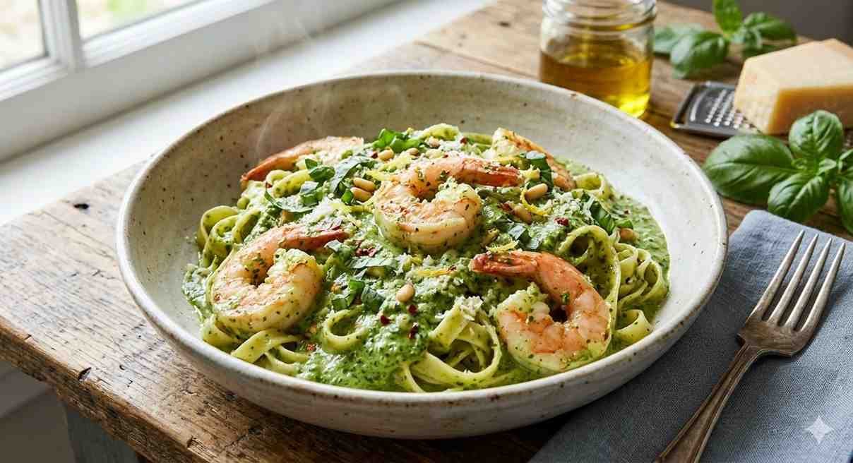 creamy-pesto-shrimp