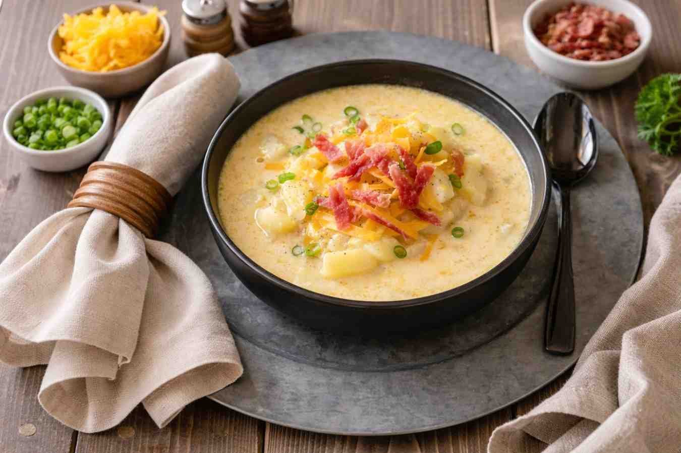 Simple Cheesy Potato Soup Recipe simple-cheesy-potato-soup