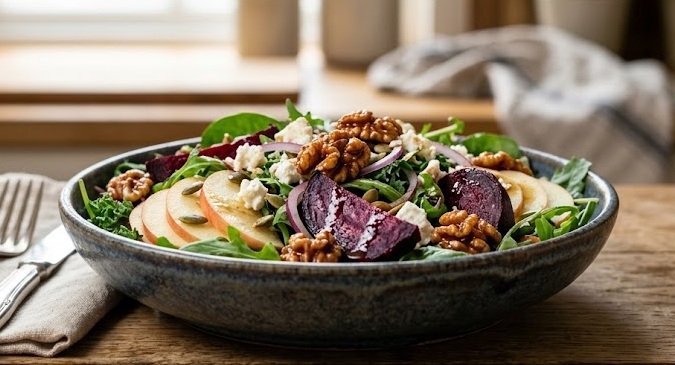 Beetroot Salad with Maple Walnuts Recipe Beetroot Salad with Maple Walnuts