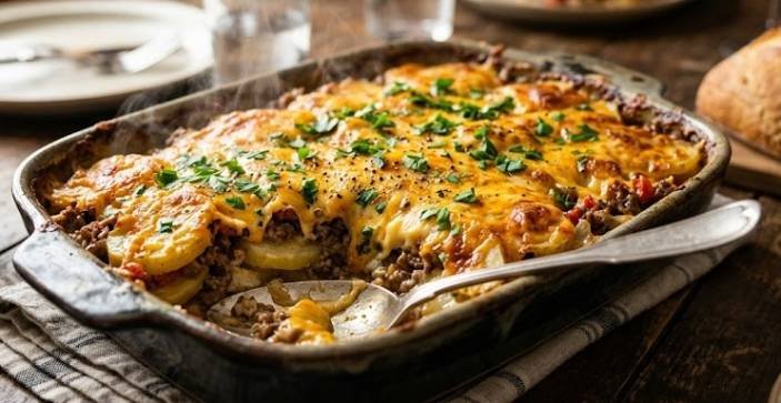 Ground Beef and Potato Casserole Ground Beef and Potato Casserole