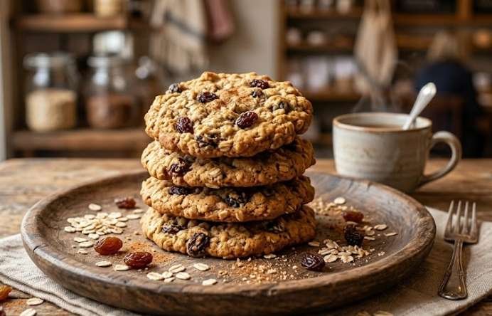Oatmeal and Raisin Cookies
