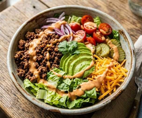 Burger Bowl Recipe Burger Bowl Recipe