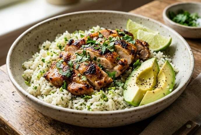 Cilantro Lime Chicken With Rice Recipe