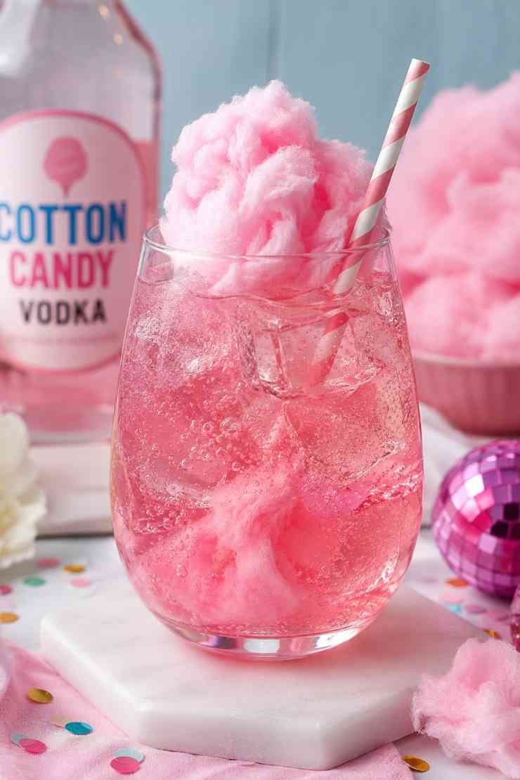 Cotton Candy Vodka Drink Cotton Candy Vodka Drink