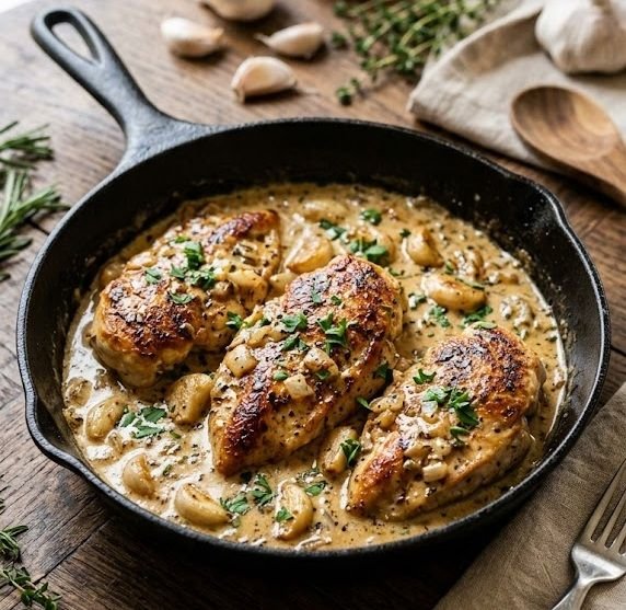 Creamy Garlic Chicken Recipe Creamy Garlic Chicken Recipe