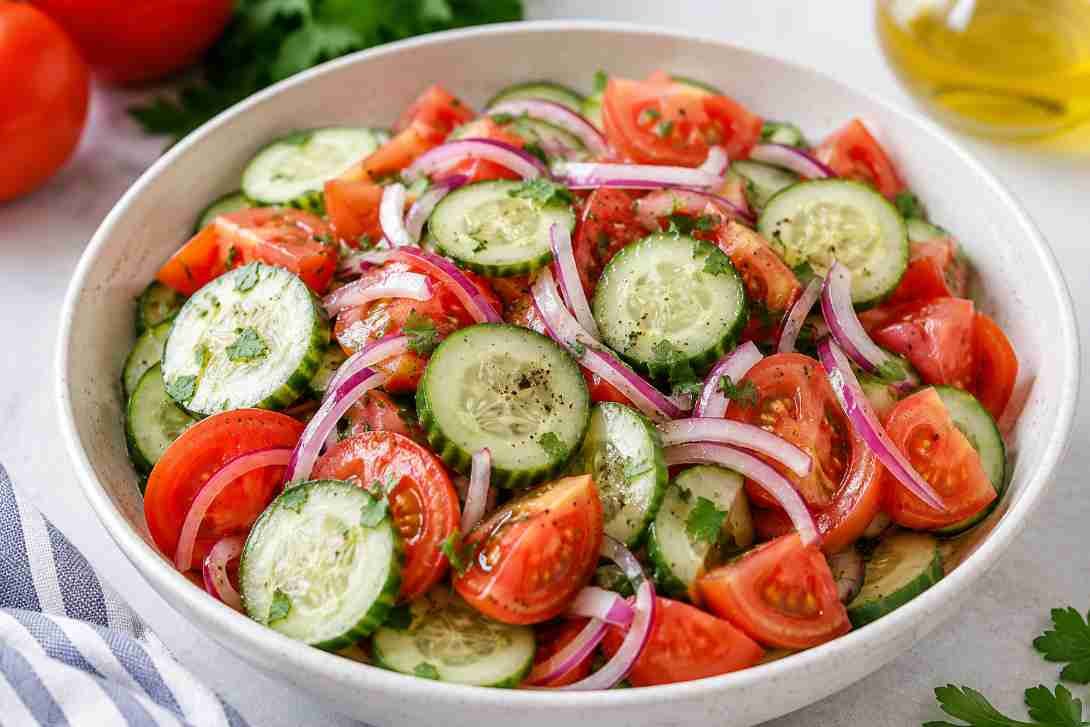 Cucumber Tomato Onion Salad Recipe Cucumber Tomato Onion Salad Recipe