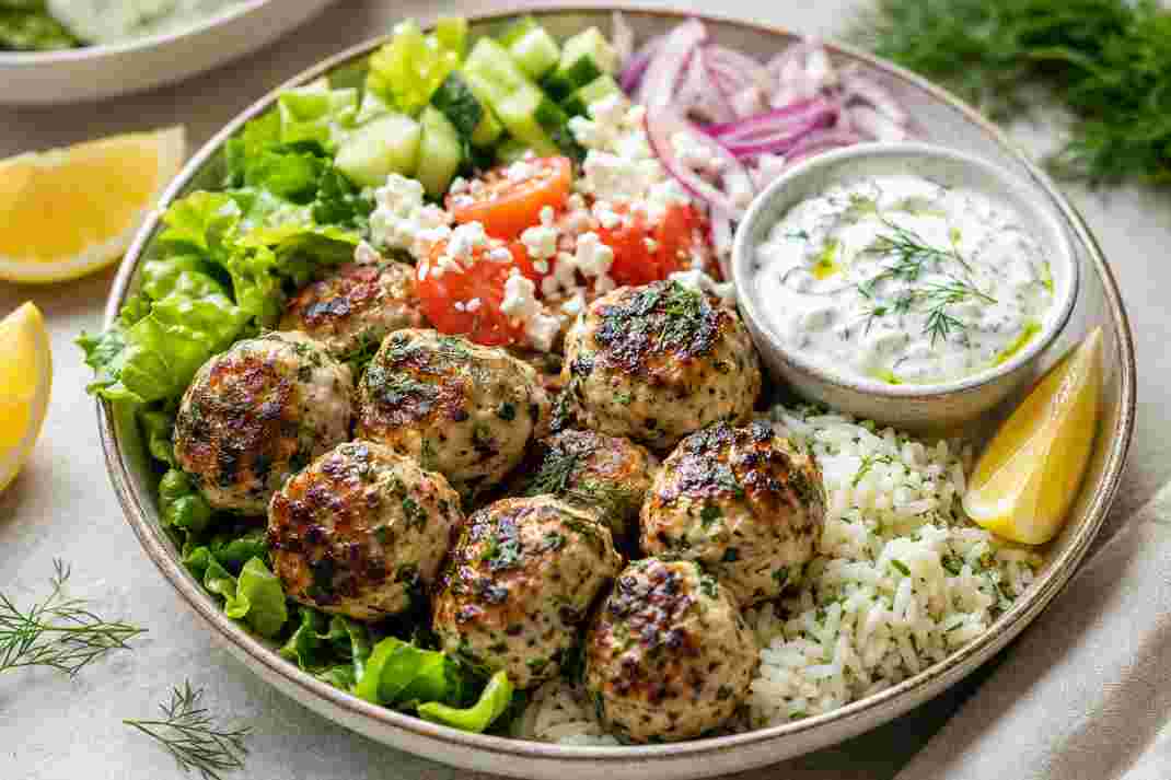 Greek Chicken Meatballs Recipe Greek Chicken Meatballs Recipe