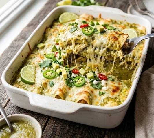 Green Chicken Enchiladas Recipe