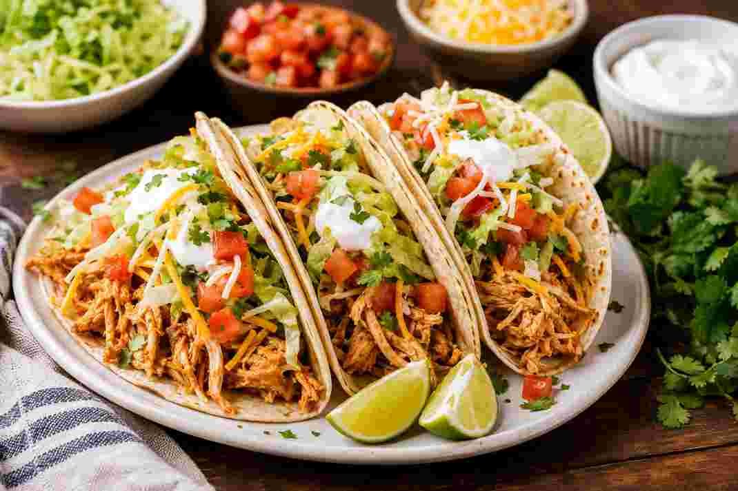 Shredded Chicken Tacos Recipe