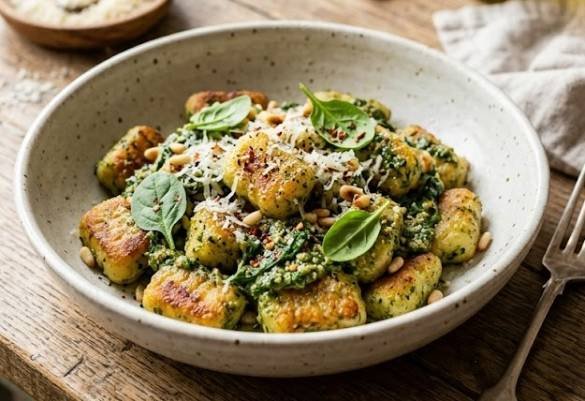 Spinach Pesto Gnocchi Recipe Spinach Pesto Gnocchi Recipe