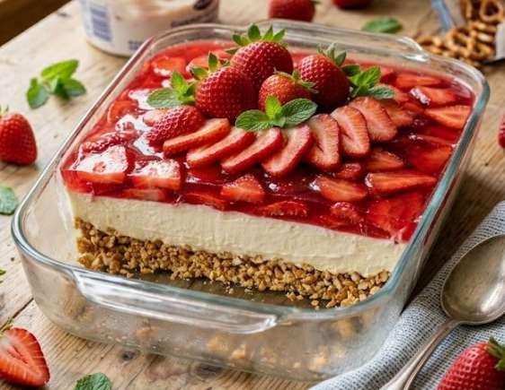 Strawberry Pretzel Salad Strawberry Pretzel Salad