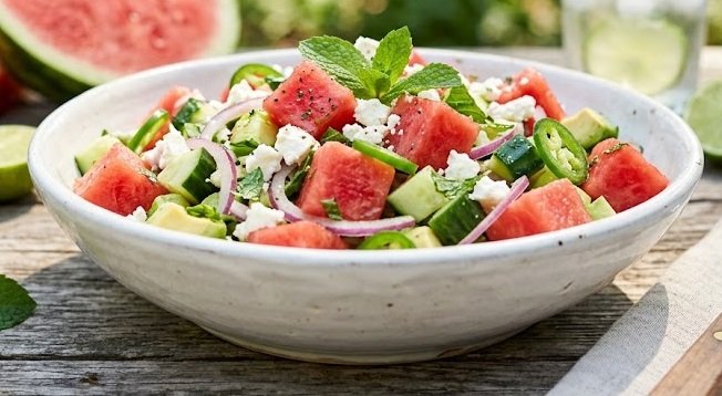Watermelon Feta Salad Recipe Watermelon Feta Salad Recipe
