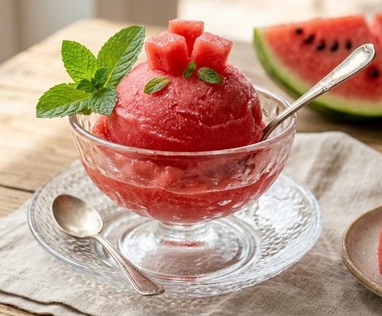 Watermelon Sorbet Recipe Watermelon Sorbet Recipe