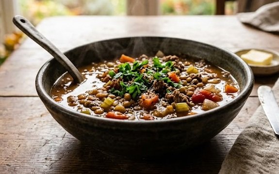 Beef and Lentil Soup Beef and Lentil Soup