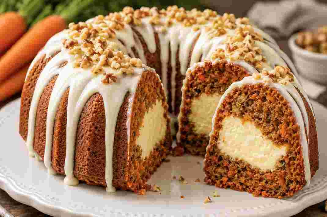 Cheesecake Stuffed Carrot Bundt Cake Cheesecake Stuffed Carrot Bundt Cake