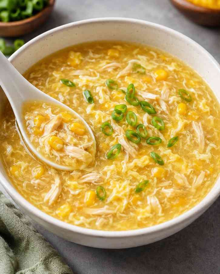 Chinese Corn Soup with Chicken Chinese Corn Soup with Chicken