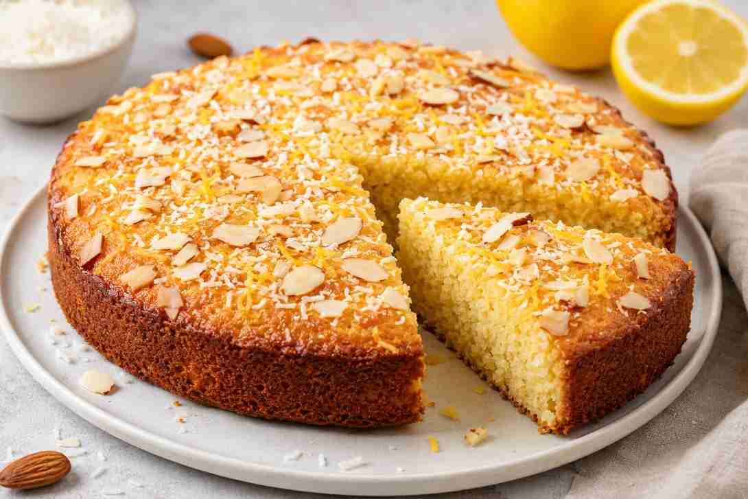 Easy Lemon Coconut Almond Cake Easy Lemon Coconut Almond Cake