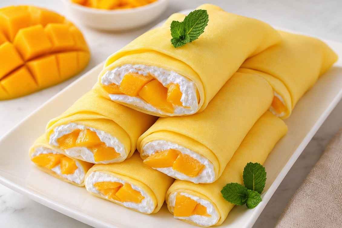 Easy Mango Pancakes Easy Mango Pancakes