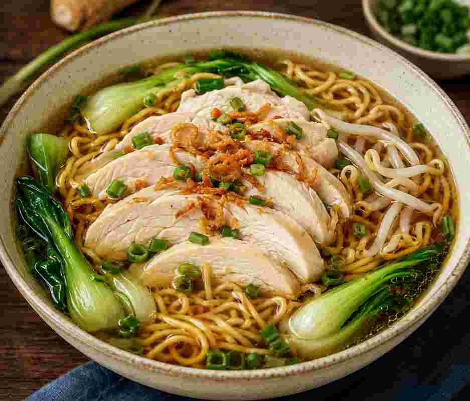 Foolproof Poached Chicken Chinese Noodle Soup Foolproof Poached Chicken Chinese Noodle Soup