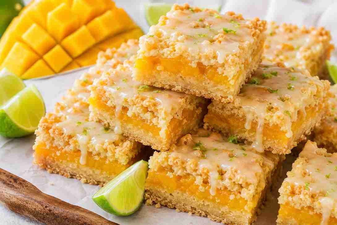 Mango Bars with Lime Glaze Mango Bars with Lime Glaze