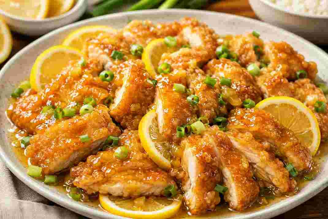 Crispy Chinese Lemon Chicken Crispy Chinese Lemon Chicken