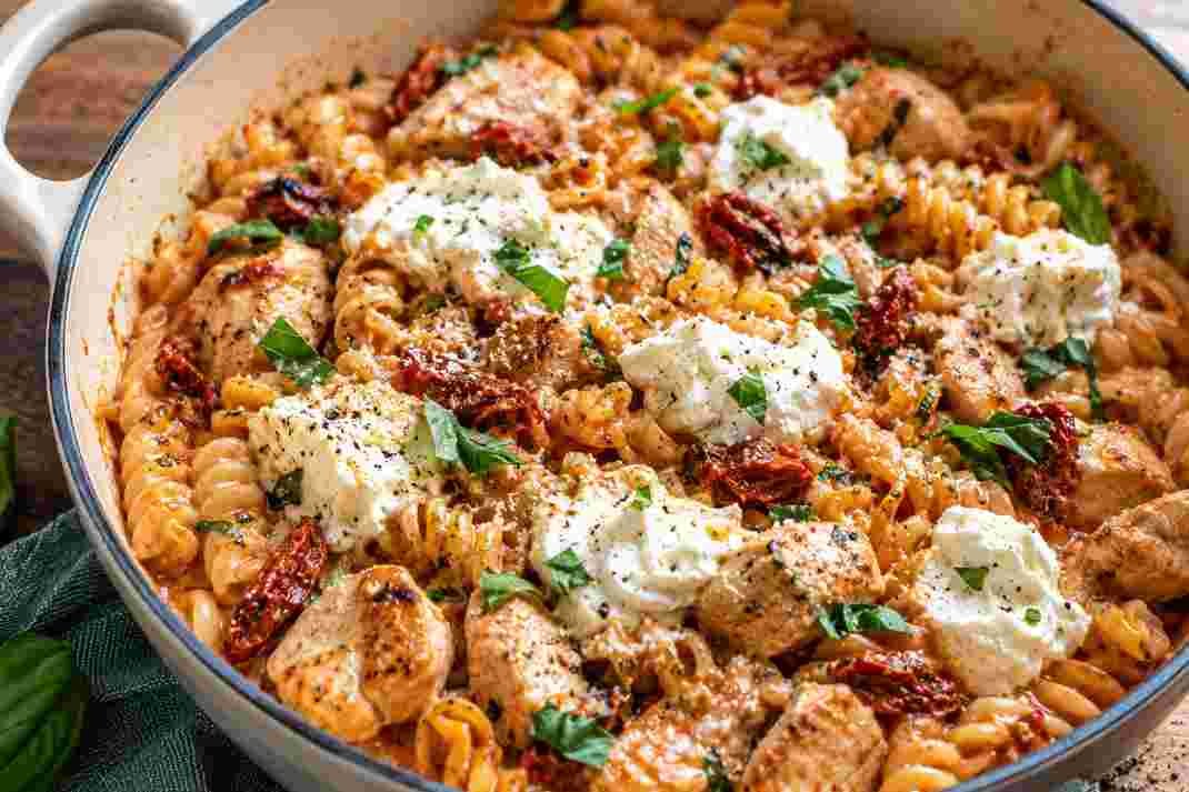 Whipped Ricotta One Pot Chicken Pasta