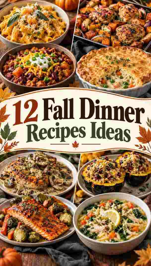 12 Fall Dinner Recipes Ideas 12 Fall Dinner Recipes Ideas