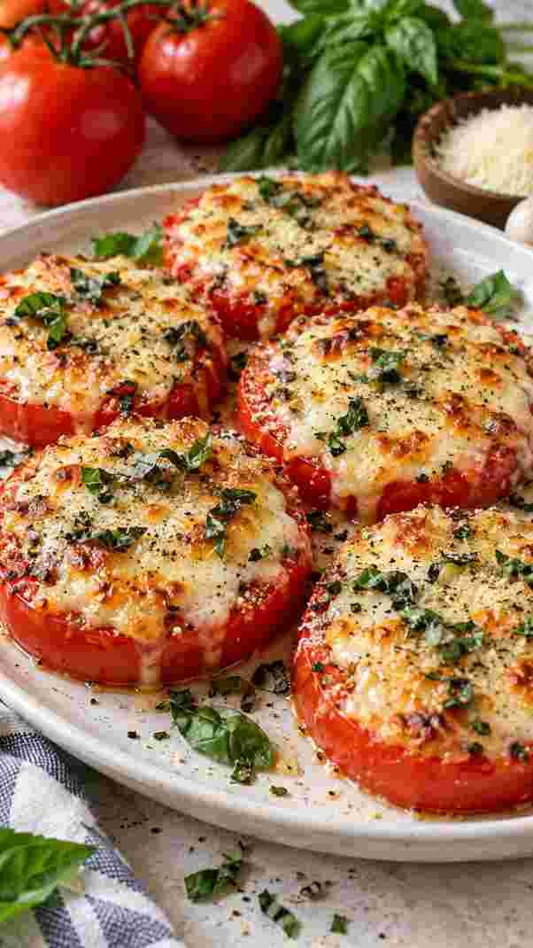 Baked Tomatoes with Cheese Baked Tomatoes with Cheese