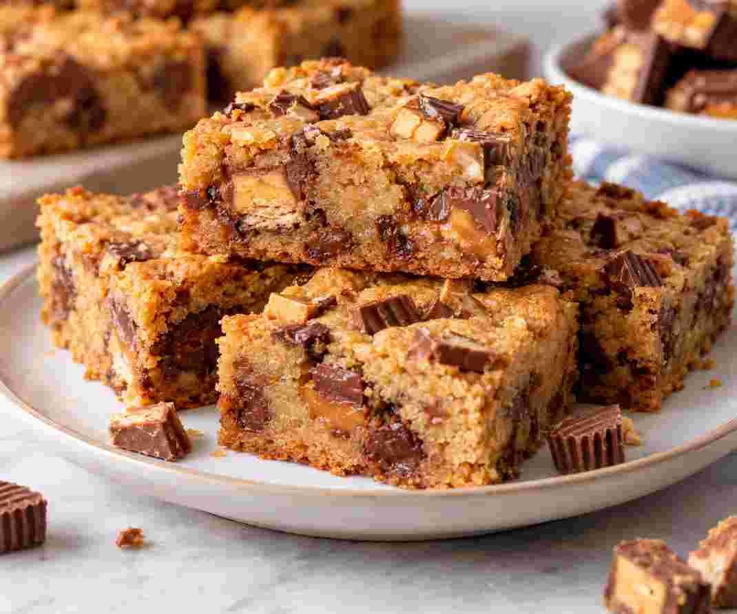 Candy Bar Blondies Candy Bar Blondies