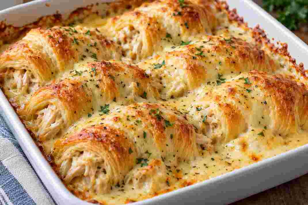 Cheesy Chicken Crescent Rolls
