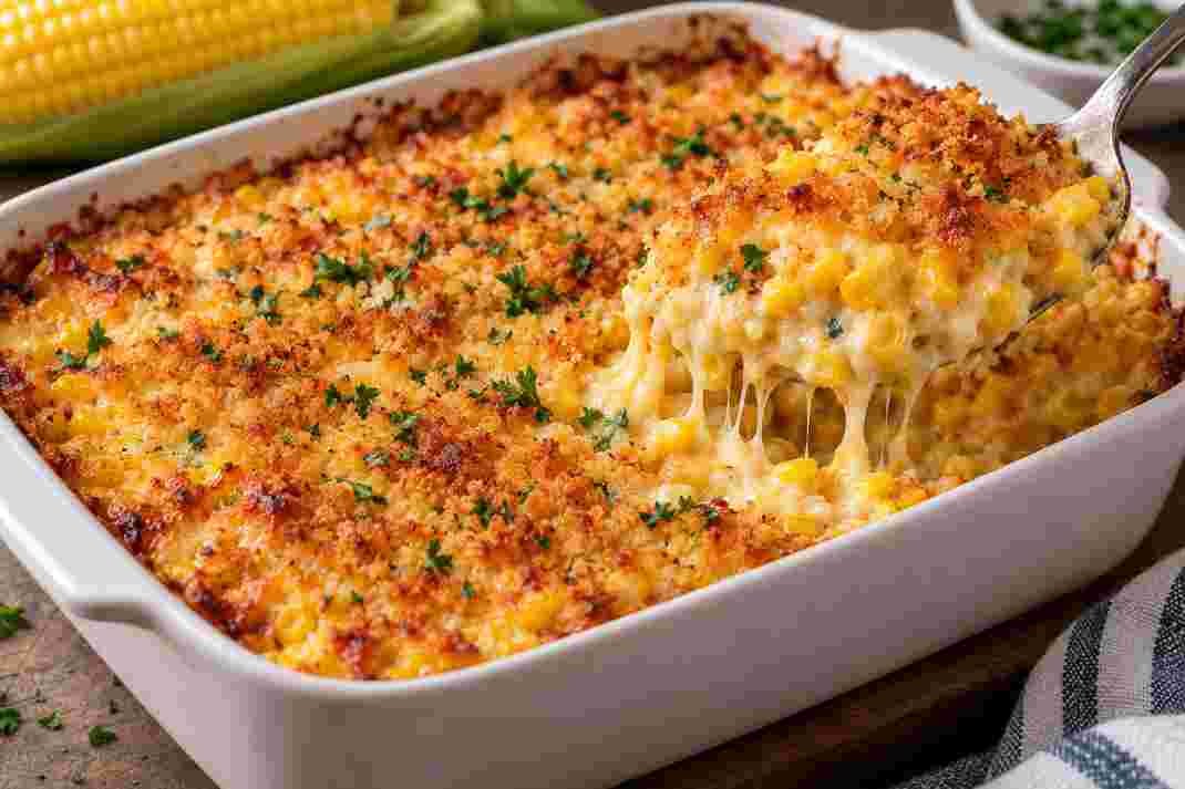 Cream Corn Casserole with Cheese Cream Corn Casserole with Cheese