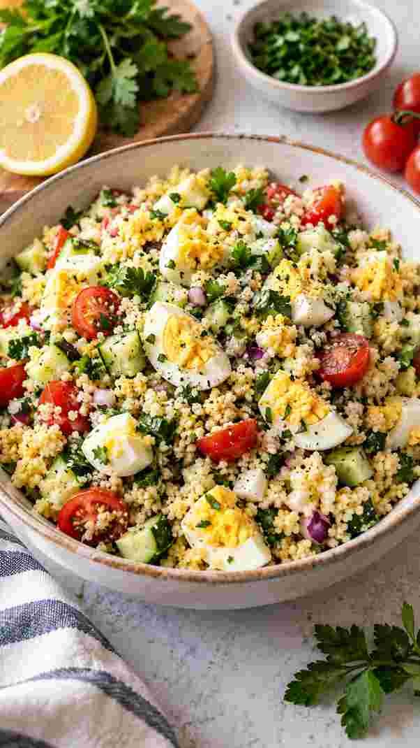 Egg Couscous Salad