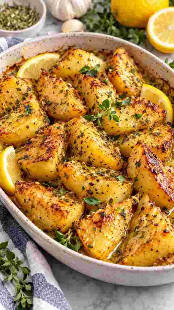 Greek Lemon Potatoes Greek Lemon Potatoes
