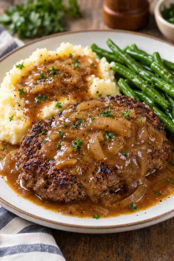 Hamburger Steak with Gravy Hamburger Steak with Gravy