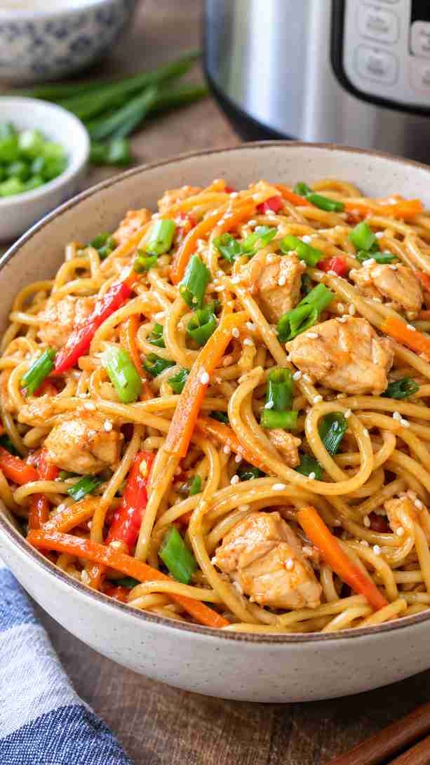 Instant Pot Chicken Lo Mein Instant Pot Chicken Lo Mein