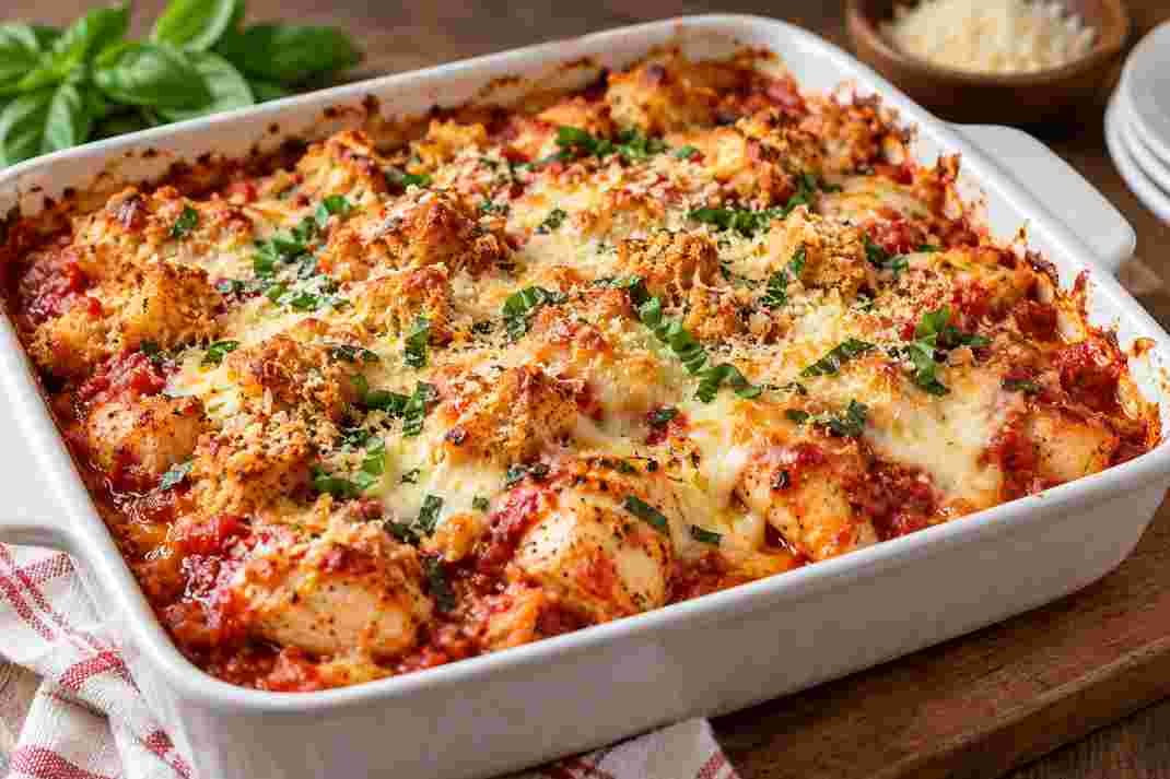 Lazy Chicken Parmesan Bake Lazy Chicken Parmesan Bake