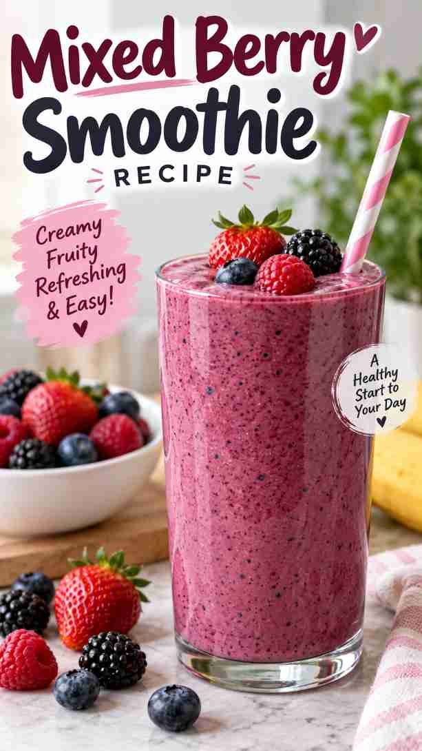Mixed Berry Smoothie Recipe Mixed Berry Smoothie Recipe