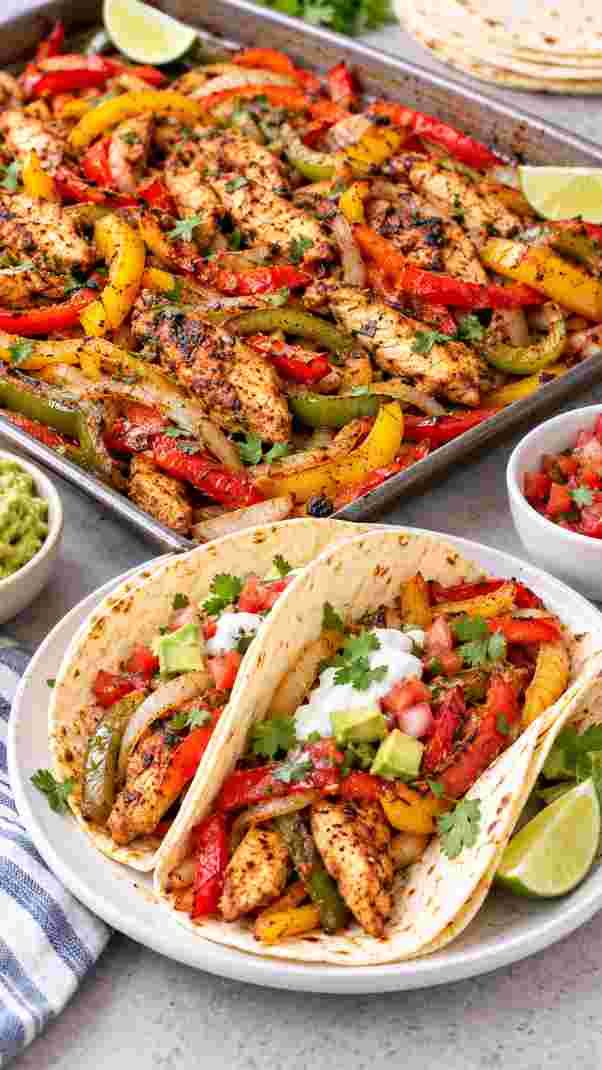 Sheet Pan Chicken Fajitas