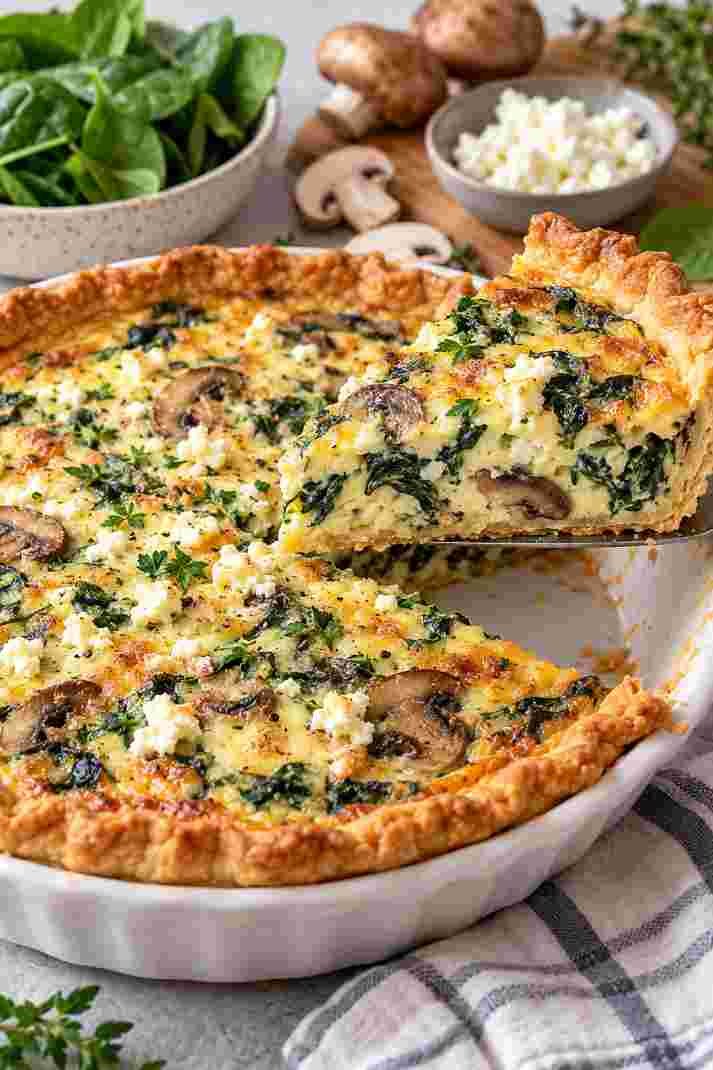 Spinach Mushroom Quiche Spinach Mushroom Quiche
