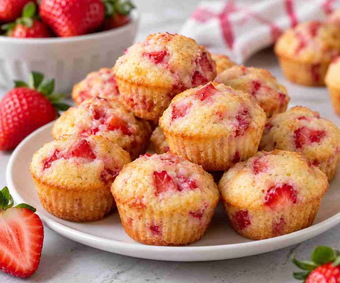 Strawberry Mini Muffins Strawberry Mini Muffins