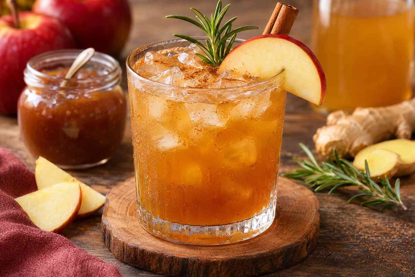 Apple Butter Vodka Cocktail Apple Butter Vodka Cocktail