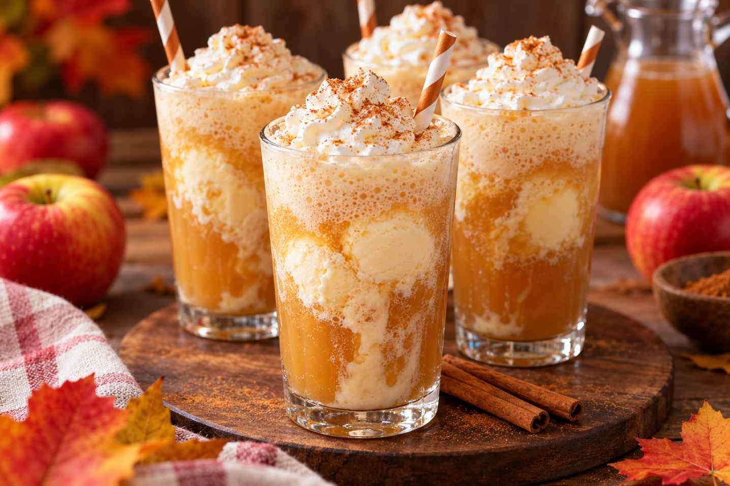 Apple Cider Ice Cream Floats Apple Cider Ice Cream Floats