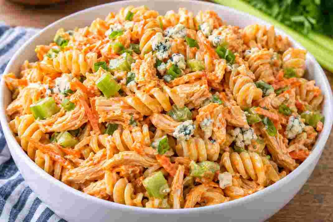 Buffalo Chicken Pasta Salad Buffalo Chicken Pasta Salad