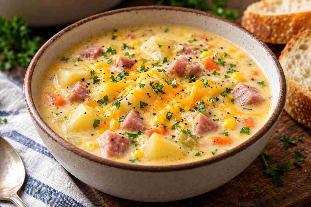 Cheesy Ham and Potato Soup Cheesy Ham and Potato Soup